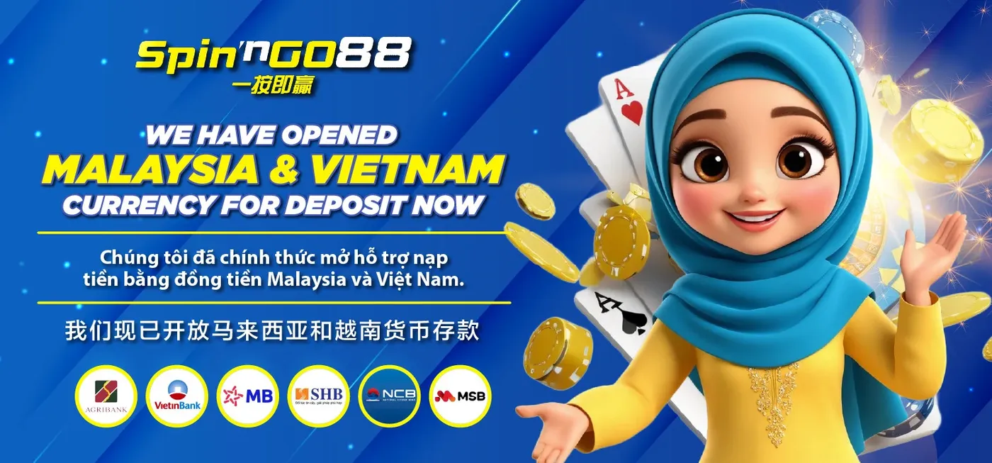 SPIN'NGO88 — Malaysia & Vietnam currency deposits